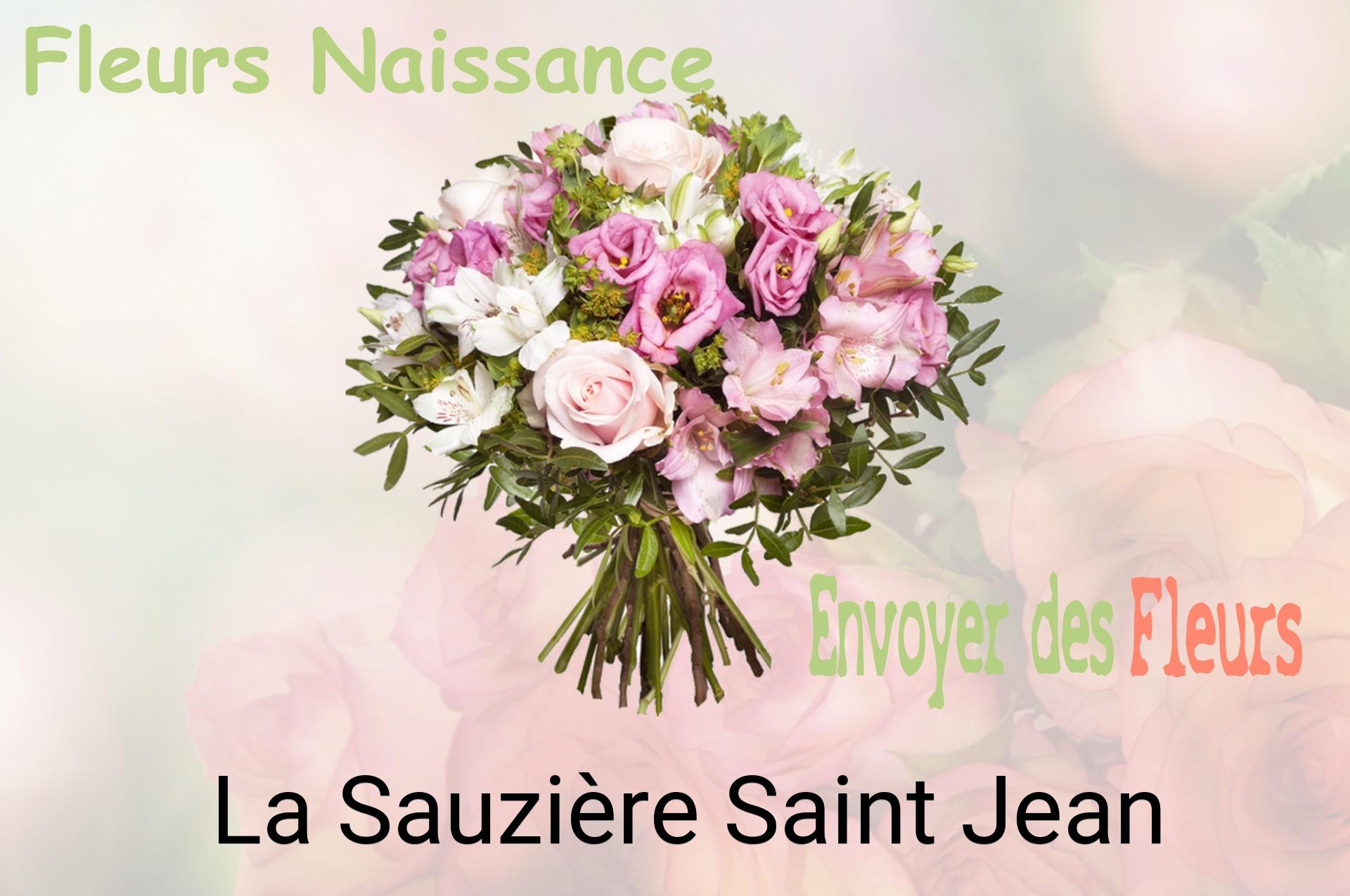 Bouquet de fleurs de naissance livré à La Sauzière-Saint-Jean